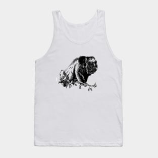 Howler Monkey Ink Drawing Tank Top